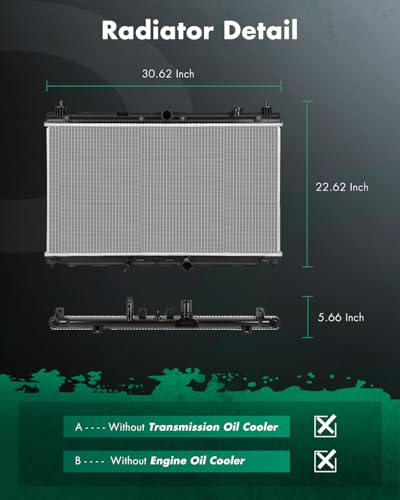 SCITOO 13859 Radiator Fit for Honda Insight 2019-2022 - size: 13859