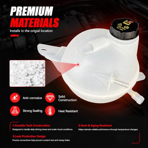 Engine Coolant Overflow Reservoir Tank with Cap Compatible with Ford Transit-150 Transit-250 Transit-350 2015-2019, Coolant Recovery Expansion Tank, Replaces BK2Z-8A080-B, Direct Replacement - size: BK2Z-8A080-B