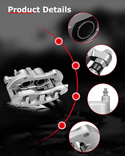 cciyu Front Left Disc Brake Caliper Assembly w/Bracket 18B4988 - size: Front Left[18B4988]