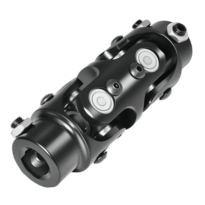 3/4" DD × 3/4" DD Universal U Joint for Steering Shaft - color: Black, size: 3/4" DD × 3/4" DD Double