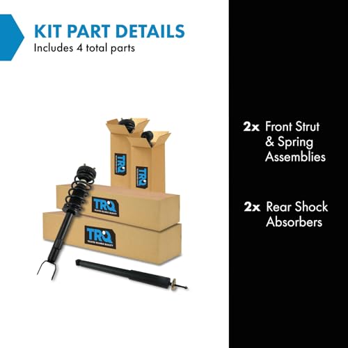 TRQ Front and Rear Complete Strut Assembly & Shock Absorber Kit Complete - style: SKA50793