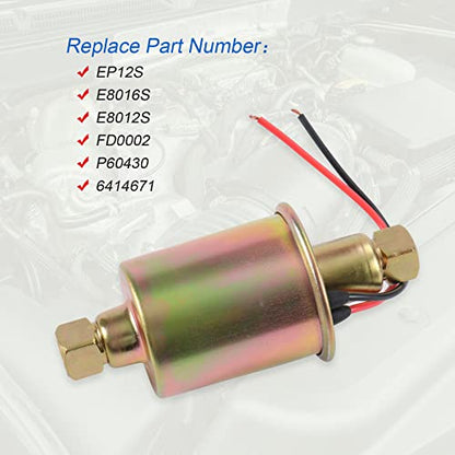 JDMSPEED New Universal Electric Fuel Pump For Gas Diesel Marine Carbureted E8016S - size: E8016S (2.5-4.5 PSI)