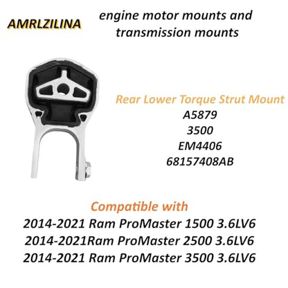 Engine Motor Transmission Mount Kit for Ram ProMaster 2014-2022 - size: 2014-2022 Ram ProMaster 1500/2500/3500 3.6L