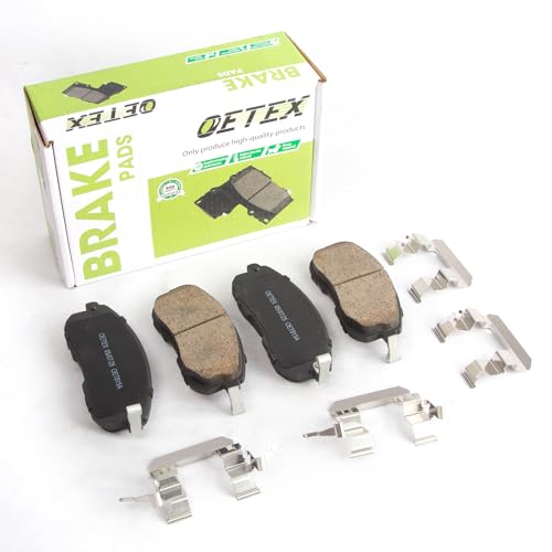 Front Ceramic Brake Pads Compatible with Nissan Altima (2002-2012), Maxima, Juke & Infiniti I35, G35 Sedan - Low Dust - Replaces D815 - size: D815