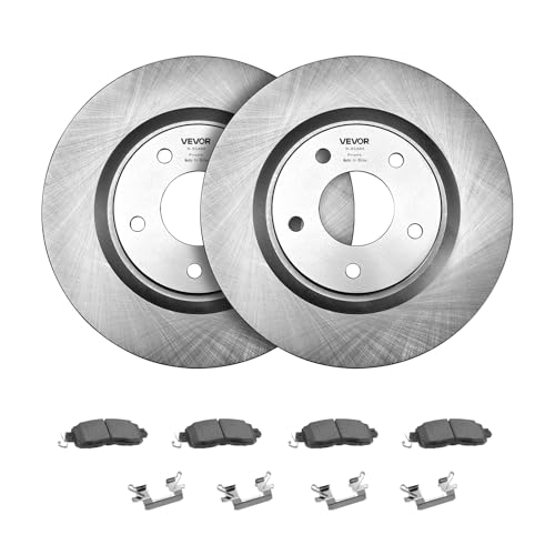 VEVOR Front and Rear Brake Kit Compatible with 2013 Nissan Altima (Base, SL, SV & S Sedan), 2014-2018 Nissan Altima, 2019-2023 Nissan Altima (with Manual Parking Brake), Hollow Structure Front Rotors - size: S-31464 + S-31312