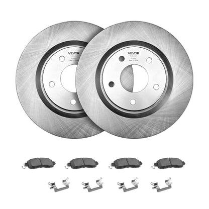 VEVOR Front and Rear Brake Kit Compatible with 2013 Nissan Altima (Base, SL, SV & S Sedan), 2014-2018 Nissan Altima, 2019-2023 Nissan Altima (with Manual Parking Brake), Hollow Structure Front Rotors - size: S-31464 + S-31312