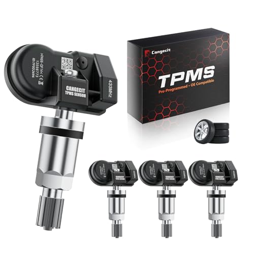 Pre-Programmed TPMS Sensor 433MHz for Chevrolet Silverado/GMC Sierra 1500 2500 3500 (2019-2025), Tahoe/Yukon/Escalade (2021-2025), Suburban (2020-2025), Replace OE 13598773, 13540603-4 Pack