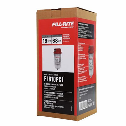 Fill-Rite F1810PC1 10 Micron Particulate 25 GPM Clear Bowl Fuel Filter with 1" Filter Head - style: 25 GPM Particulate Clear