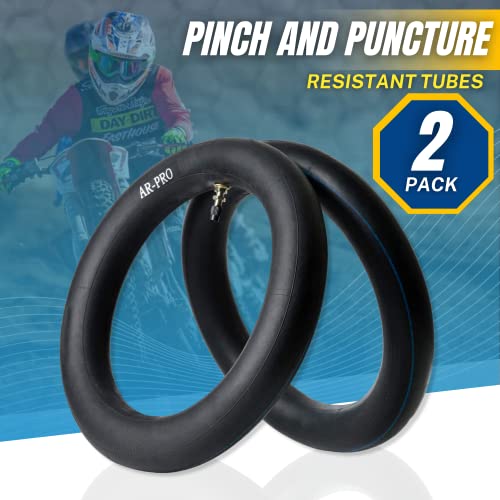 (2-Pack) 110/100-18 (4.50 x 18) Heavy-Duty Motorcycle Inner Tubes - 3mm Thick Butyl Rubber Inner Tubes - TR4 Valve Stems - Designed for Off-Road and Motocross Tires - size: 110/100-18" (4.50 x 18), TR4 Valve