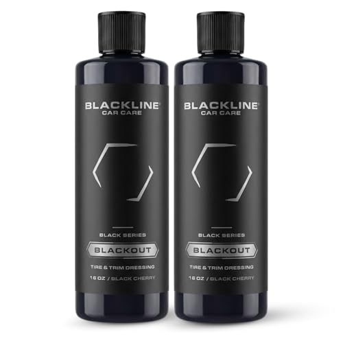 Blackline Blackout Trim & Tire Dressing 16oz - No Sling Tire Shine - 2 Pack - size: Pack of 2