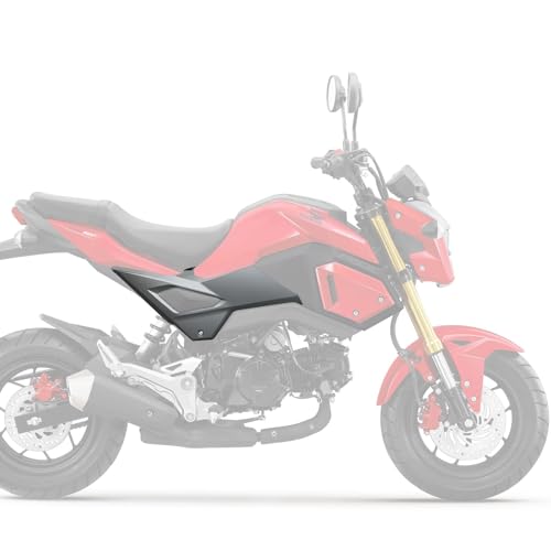 Mokuo Motorcycle Satin Light Gray ABS Bodywork Side Cover Fit For Honda Grom Msx125 SF 2016-2020 Fairings Kit Parts - style: Side Cover