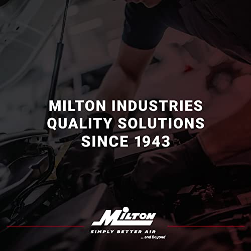 Milton 507KIT Digital Tire Inflator Car Accessories w/Accurate Air Tire Pressure Gauge, 14” Rubber Air Hose – 250 PSI, Brass Lock-On Clip Air Chuck and Compressor Accessories