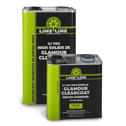 LiME LiNE 2K High Solids Gloss Clearcoat Kit - 2:1 Mix Ratio - UV Resistant Automotive Clear Coat - High Build Glamour Finish (C. 2 Gallon Kit) - color: C. 2 Gallon Kit