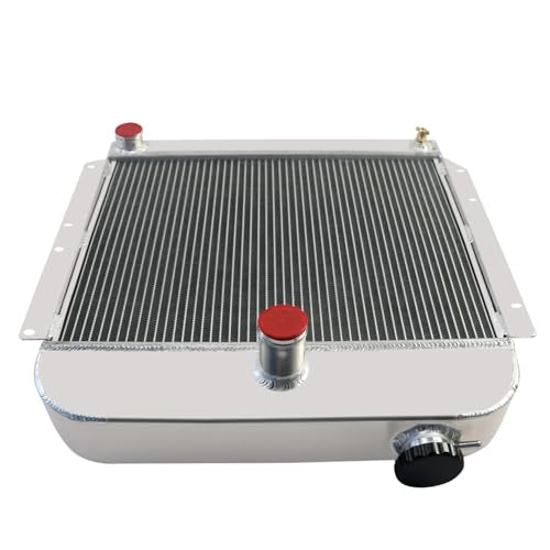 4 Row Aluminum Radiator Compatible with 1941-1952 Plymouth Concord Special Deluxe Suburban 1942 1943 1944 1945 1946 1947 1948 1949 1950 1951 Radiators