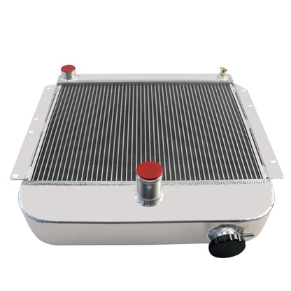 4 Row Aluminum Radiator Compatible with 1941-1952 Plymouth Concord Special Deluxe Suburban 1942 1943 1944 1945 1946 1947 1948 1949 1950 1951 Radiators