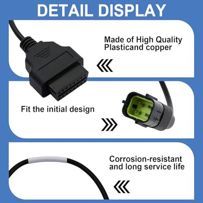 3824-26 OBD2 Adapter Cable Compatible with OBD II Diagnostic Scanner