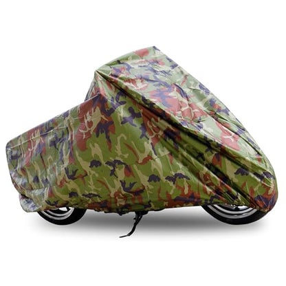 XL 190T Rain Dust Motorcycle Cover Camouflage Outdoor Waterproof 96inch for Honda Replace Parts