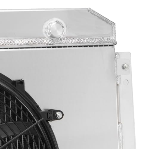 4 ROW Radiator+Shroud Fan Replacement for 1971-1979 Dodge D100 D150 D200 W100 W150 Truck Radiators