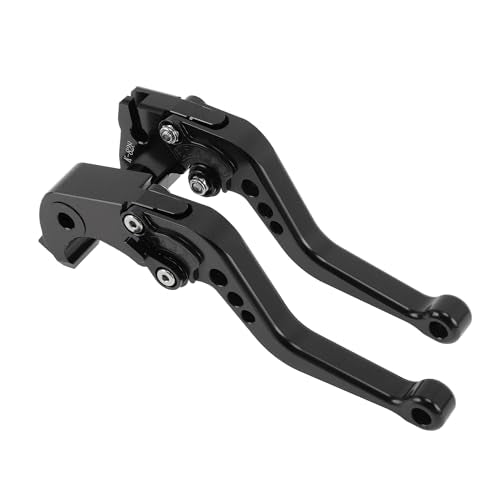 Short Brake Clutch Levers for Kawasaki Z1000SX/NINJA 1000/Tourer 2011-2016 6 Position Adjustable Motorcycle Handlebar Brake Lever Aluminum Alloy Black - color: Black