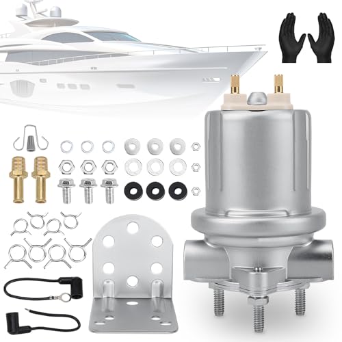 P4594 Marine Fuel Pump for 7.4L 454 & 8.2L 502 GM V8 Engines - Compatible with Marine Power, Pleasure Craft, Hardin 1992-93 - Replaces 25115899 - Prevents Stalling & Restores Power - size: P4594