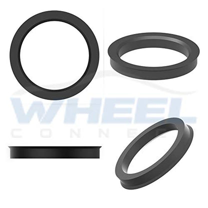 WHEEL CONNECT Hub Centric Rings, 74.1 to 63.5, Set of 4, ABS Plastic Hubrings, O.D:74 -I.D:63.5mm.P - size: OD74.0--ID 63.5mm