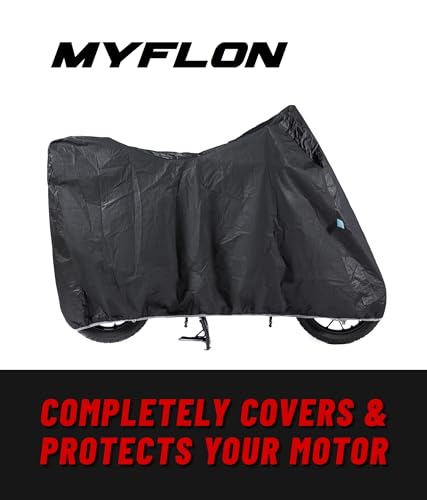 Motorcycle Cover All Season Universal Waterproof Sun Outdoor and Indoor Protection &MYFLON Motorcycles Vehicle Cover (Extra Large TOPCASE) - size: EXTRA LARGE TOPCASE