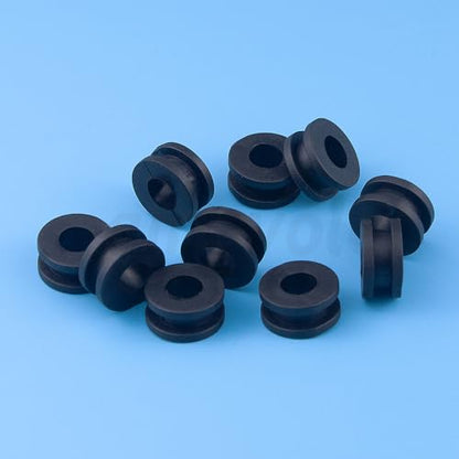 Motorcycle M6 Rubber Grommets 10 pcs, Motorcycle Rubber Replacement Accessories for Fairings Cowling.