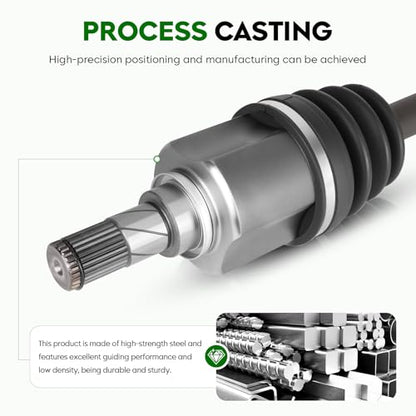 2 pcs Front CV Axle Shaft Assembly for L4 2.5L 66-6262 66-6264