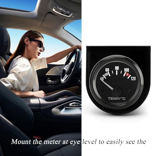 povtii Single Gauge Mounting Panel, 2.1 Inch Gauge Mounting Panel Bracket Pod with Single Hole, Metal Gauge Pillar Bracket Holder for Most Vehicles' Dashboard, Car Accessories - color: 1 PCS