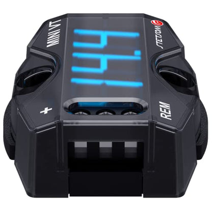 Stetsom MiniVT Digital Display Mini Voltmeter High Accuracy Blue LED 7V~30V Automotive Car Motorcycle Battery Voltage Panel Meter Easy Connection Remote Power for Car Audio Systems