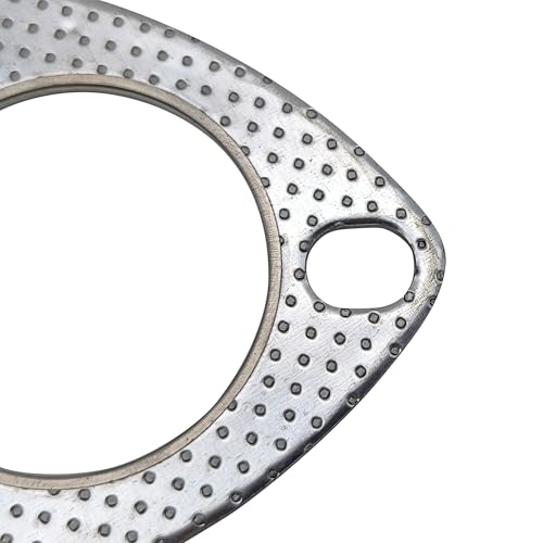 2.25 Inch Exhaust Gasket 3-Bolt 57mm Flange High Temperature Graphite - size: 2.25 in