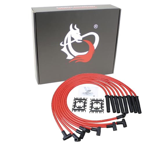 AIP Electronics Dragon Fire Race Series High Performance Ignition Spark Plug Wire Set Compatible with Ford Fe 290-428 351C 351M 400M 429 460 OEM Fit PWJ108