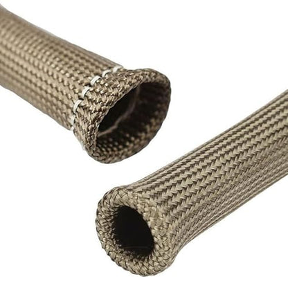 Spark Plug Wire Heat Shield Spark Plug Wire Heat Shield Sleeve Spark Plug Boot Protector Boots Wrap for SBC BBC 350 454 8PCS Plug Wire Covers - 2500F High Temp （titanium） - color: Titanium