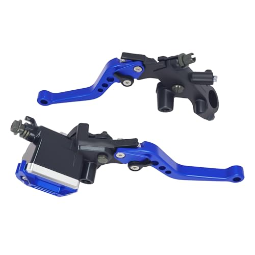 Brake Lever 7/8" 22mm Handlebar, Brake Master Cylinder Clutch Lever CNC - color: Blue