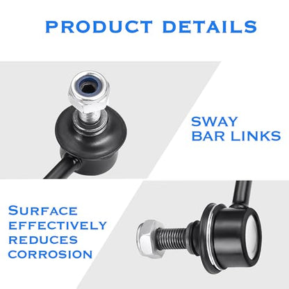 K750125 K750126 Rear Sway Bar Stabilizer Link Compatible With 2006-2015 Honda Civic 2013-2014 Fit 2013-2019 Acura ILX 2006-2011 CSX -2 PCS - size: K750125 K750126