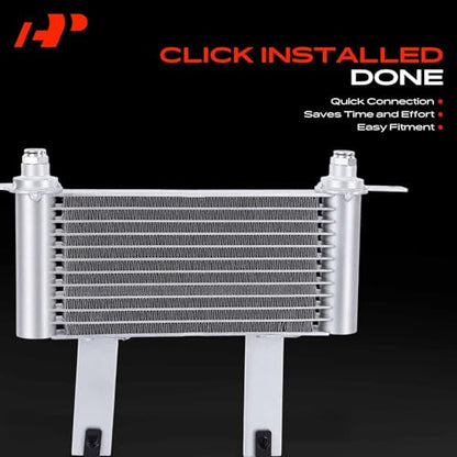 A-Premium Transmission Oil Cooler Compatible with Chevrolet, GMC, Cadillac