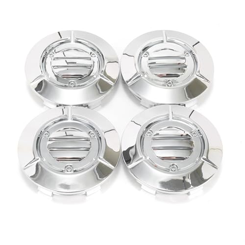 RTrhinotuning 4 PCS 83 mm Wheel Center Caps Compatible with 2014-2025 Silverado 1500 2001-2017 Tahoe 2014-2025 Sierra 1500, OD: 3.27 in / 83 mm ID: 2.99 in / 76 mm Chrome Hub Caps - color: Chrome