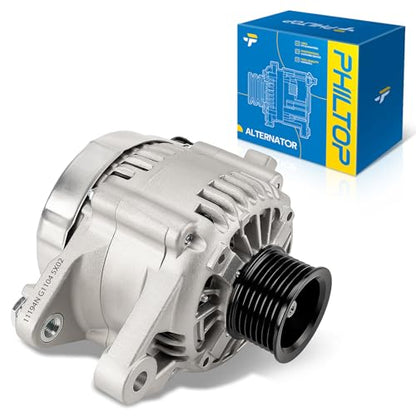 PHILTOP 11194N New Alternator Compatible with 2005-2006 Toyota Tacoma 2.7L - size: 11194N