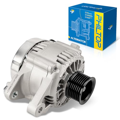 PHILTOP 11194N New Alternator Compatible with 2005-2006 Toyota Tacoma 2.7L - size: 11194N