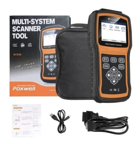 FOXWELL NT530 for Mercedes Benz (16 Pin) - All Systems, All Maintenance Service - Bidirectional Diagnostic Scan Tool OBD2 Scanner Automotive Code Reader ABS Bleed SRS Airbag SAS TPMS TPS EPB Oil Reset