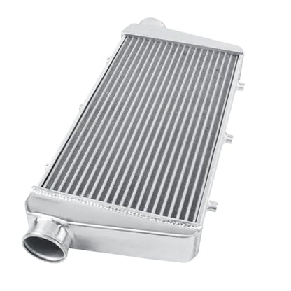 Universal Intercooler 27''x13''x3.3" Front Mount Intercooler 3'' Inlet and Outlet Aluminum Turbo Intercooler Direct Replacement for Any Turbo Charger system - size: 27''x13''x3.3" 3''
