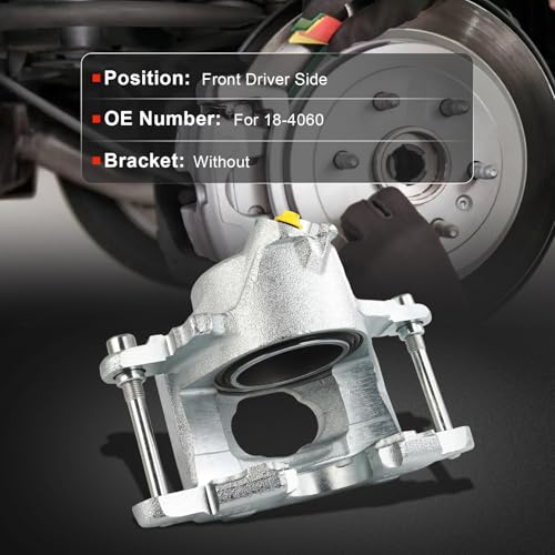 cciyu Front Left Disc Brake Caliper Assembly w/o Bracket 18-4060 - size: Front Left[18-4060]