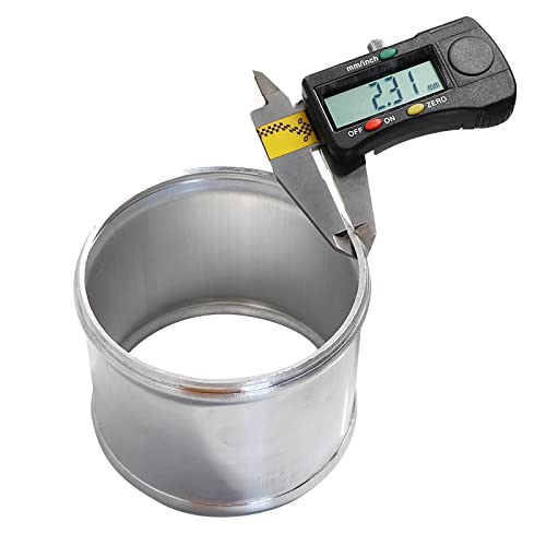 OD 3"(76mm), Length 6" (152mm) Aluminum Pipe Intake Adapter, 3" Tube Joiners Straight Piping Universal Air Turbo Intercooler Tubing Connector - size: OD: 3" (76mm)