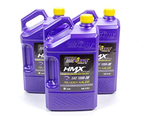 Royal Purple (11751-4PK HMX SAE 10W-30 High-Mileage Synthetic Motor Oil - 5 Quart, (Case of 3) - size: 5 Quart, Case of 4