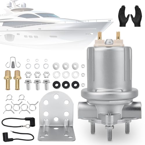 159068 Fuel Pump for Marine Engines - OE Replacement Part # 159068 - Fits Select Mercury/Mercruiser, Volvo Penta, & Other Stern Drives/Inboards - size: 159068