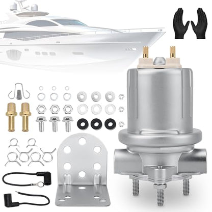 159068 Fuel Pump for Marine Engines - OE Replacement Part # 159068 - Fits Select Mercury/Mercruiser, Volvo Penta, & Other Stern Drives/Inboards - size: 159068