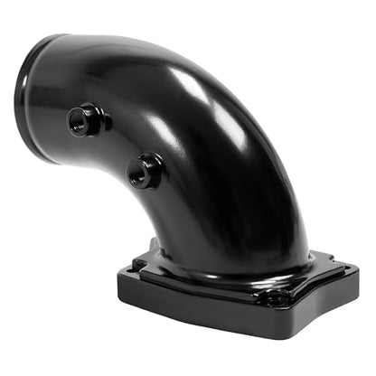 Turbo Air Intake Elbow Pipe Compatible with 03-07 F-250 F-350 F-450 - color: Black