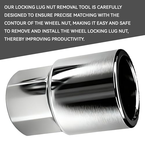 D-Wheel Locking Lug Nut Removal Tool Key for Toyota, Professional Anti-Theft Lock Nut Remover Socket, Lost Wheel Lock Key Replacement for Tacoma, Camry, Corolla, Tundra, Automotive Tools