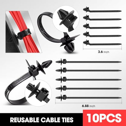 DNA Motoring 620pcs Car Push Retainer Clips, Plastic Bumper Clip Fender Clip, Fasteners Push Retainer Kit Bumper Fender Rivets Auto Push Pin Rivets Set for Ford, GM, Chrysler, Toyota, TOOLS-00729 - style: 620pcs