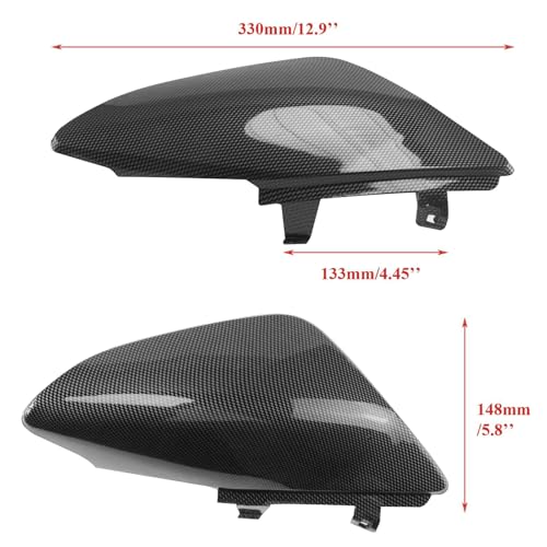 PRO BAT 7 PCs Carbon Fibre Plastic Fairing Fender Kit - color: Black Carbon Fiber Fender Kit